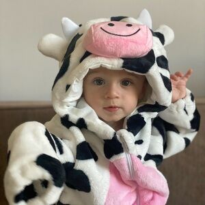Adorable Cow Print Baby Costume